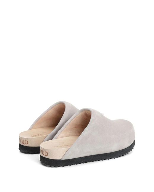 WUD White Stem Clogs