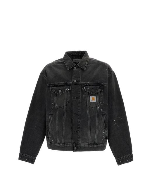 Carhartt Black Helston Denim Jacket for men
