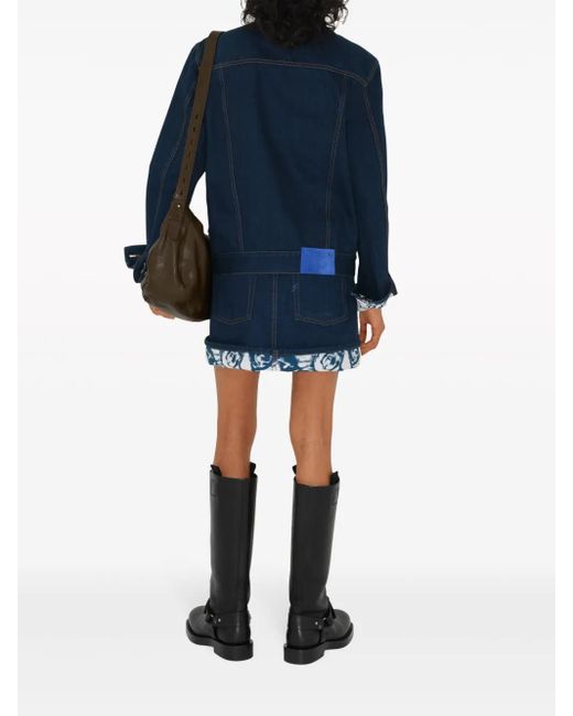 Burberry Blue Japanese Denim Miniskirt