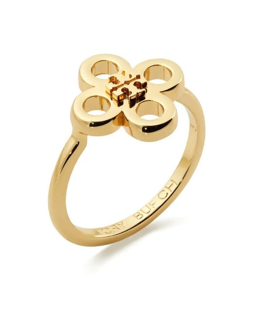 Tory Burch Kira Clover リング Metallic