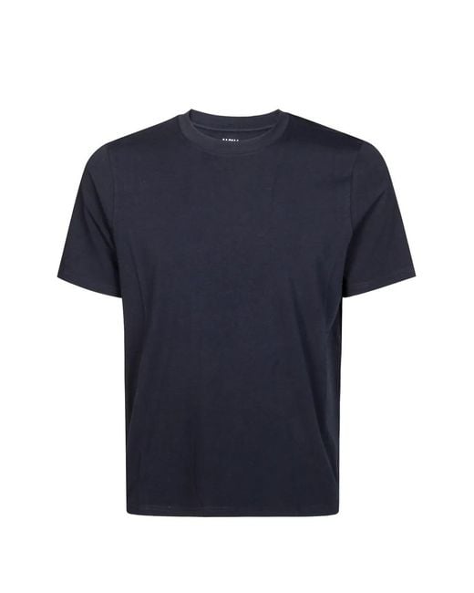 Alpha Studio Blue Crew-Neck T-Shirt for men