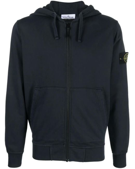 メンズ Stone Island ドローストリング パーカー Blue