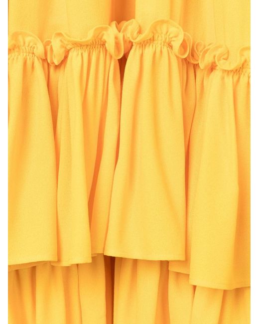 AZ FACTORY Yellow Marilyn Sleeveless Flared Dress