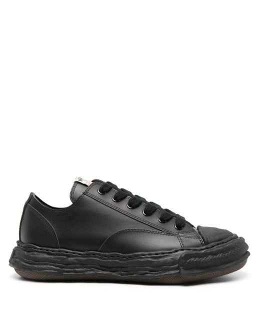 Maison Mihara Yasuhiro Black Peterson 23 Original Sole Leather Sneakers - Unisex - Calf Leather/rubber/fabric