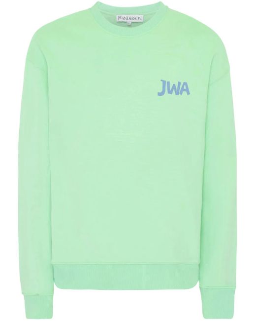 メンズ J.W. Anderson ロゴ スウェットシャツ Green