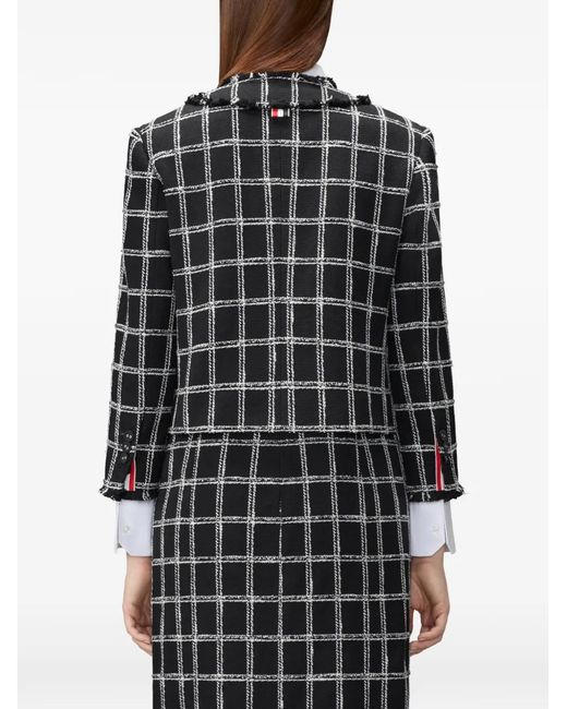 Thom Browne Black Patterned Blazer