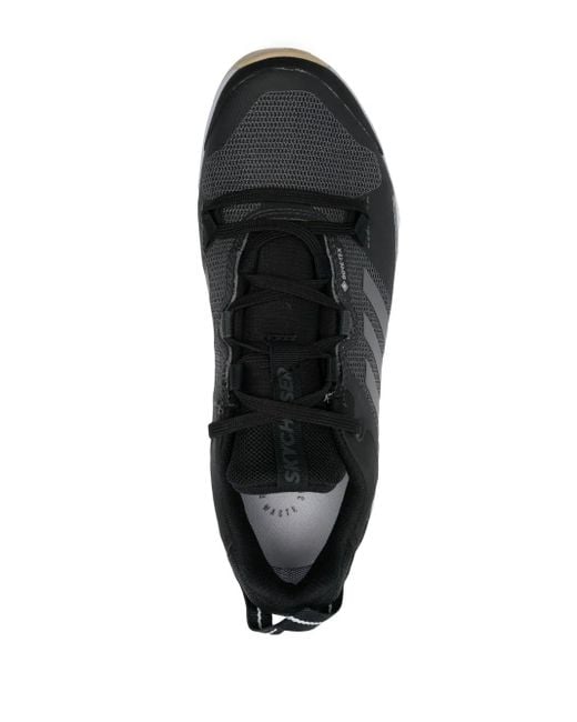 Adidas Black Panelled Low-Top Sneakers