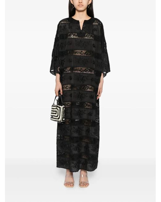 Bambah Black Lotis Maxi Dress