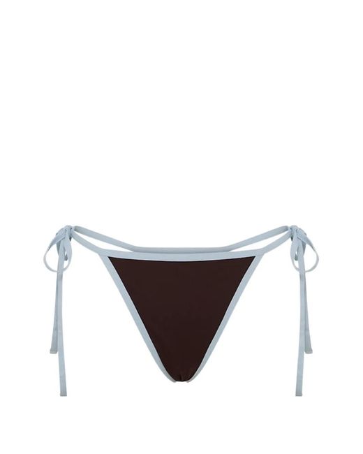 Myra Swim White Nyah Side-Tie Bikini Bottoms