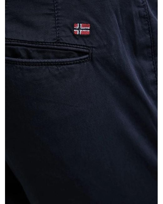 Napapijri Blue Puyo Summer Chino Trousers for men