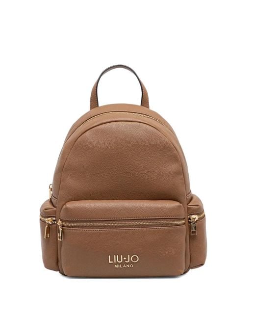 Liu Jo ロゴ バックパック Brown