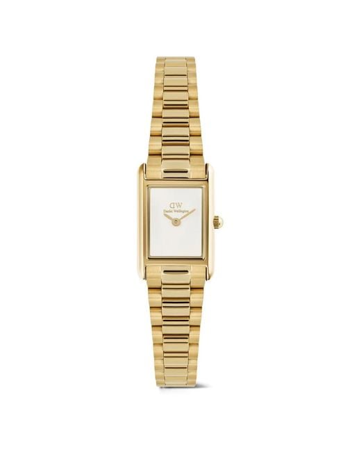 Daniel Wellington Metallic Mini Bound Rectangular 25.9Mm Watch