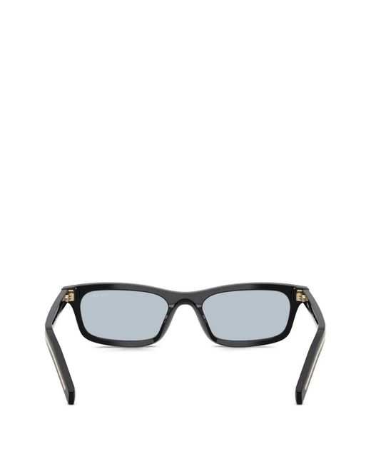Prada Black Rectangle-Frame Sunglasses