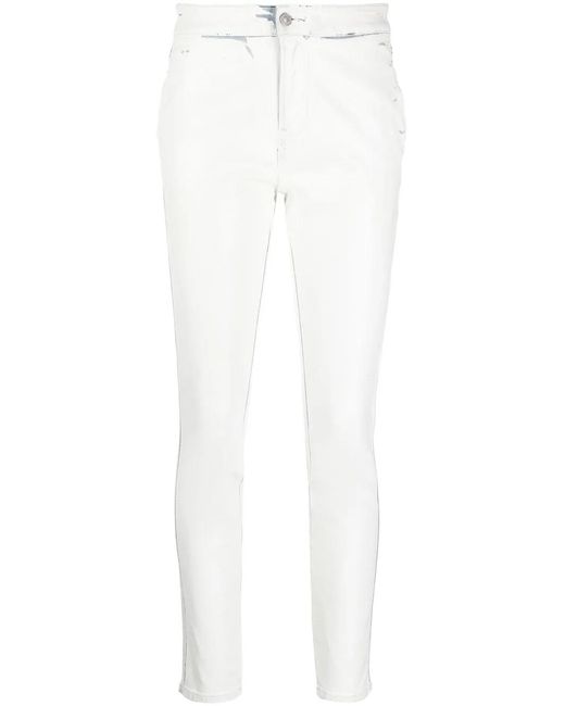 DIESEL White Skinny-D-Tail Track Denim Jeans