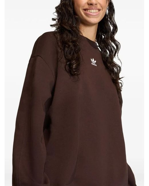 Adidas Brown Essentials Fleece Oversized Sweatshirt