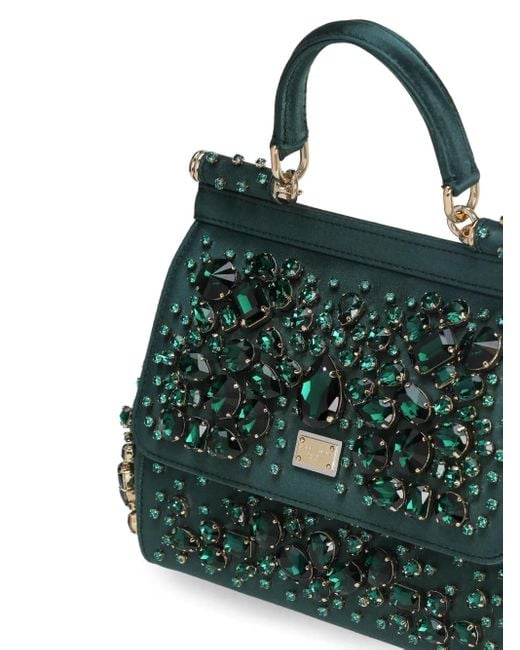 Borsa A Mano Sicily di Dolce & Gabbana in Green