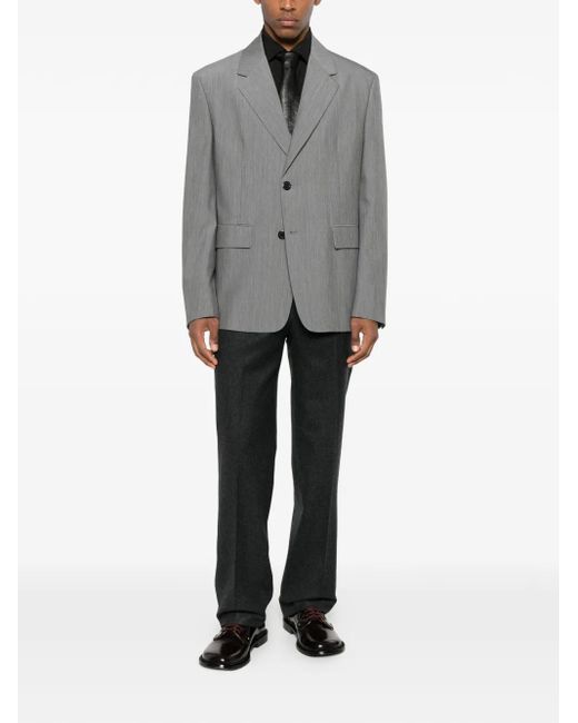 Husbands Black Wool Trousers for men