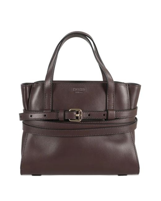 Moschino Brown Nappa Leather Tie Me Bag