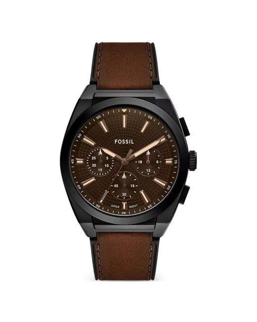 Fossil Black Everett 44Mm Watch for men