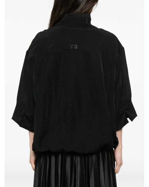 Y-3 Black Chest-Pocket Track Jacket