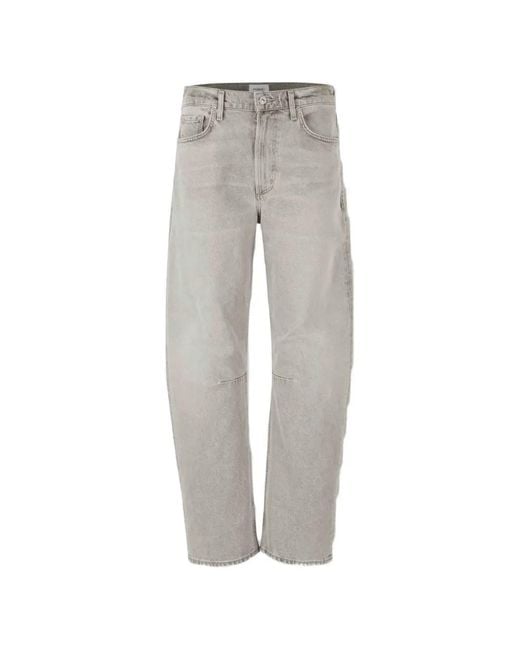 Citizens of Humanity Gray Miro Wide-Leg Jeans