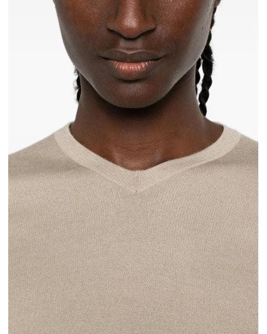 The Row Natural Ondre V-Neck Jumper