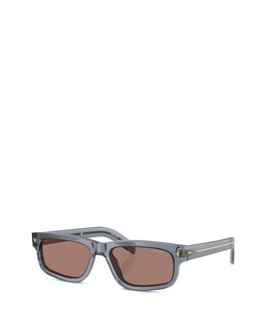 Prada Blue Rectangle-Frame Sunglasses for men