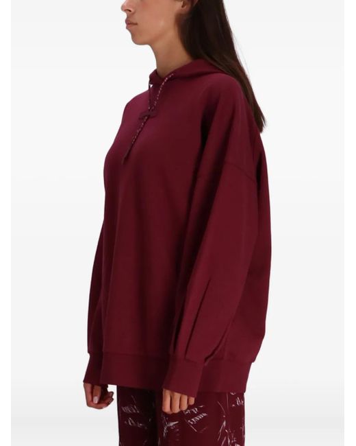 ARMANI EXCHANGE Red Logo-Detail Drawstring Hoodie