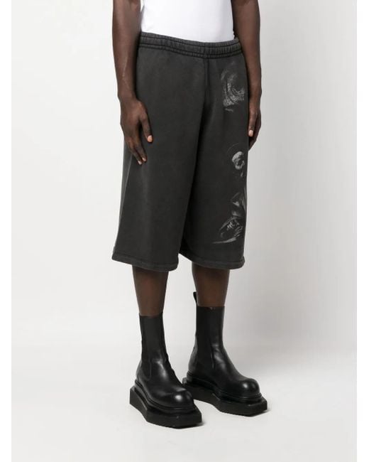Off-White c/o Virgil Abloh Joggingshorts Mit Saint Matthew-Print in Black für Herren