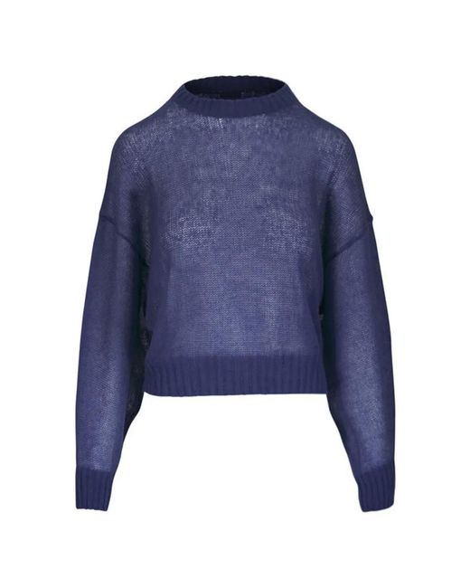 Brunello Cucinelli Blue Crew-Neck Sweater