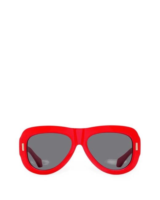 Ferragamo Eyewear Red Oversized-Fit Sunglasses