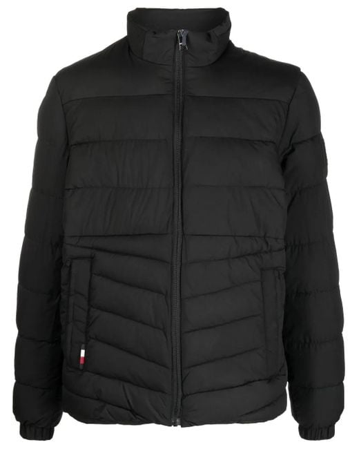 Tommy Hilfiger Gesteppte Jacke Mit Reißverschluss in Black für Herren