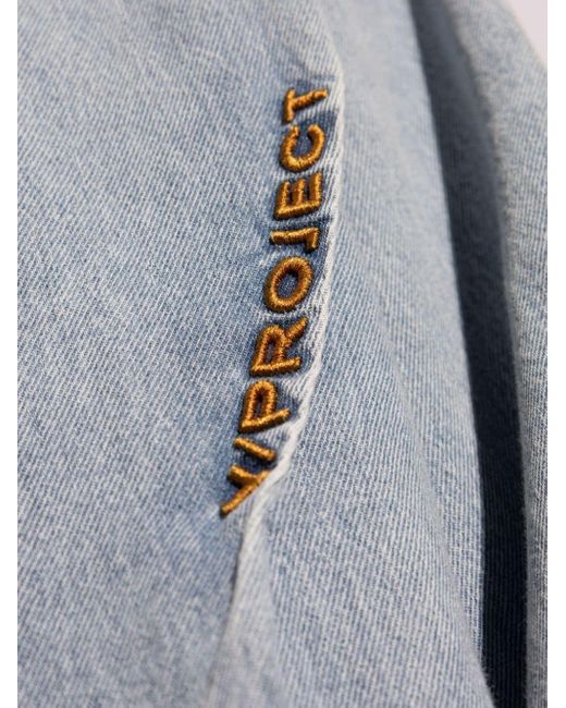 Chemise en jean à logo brodé Y. Project pour homme en coloris Gray