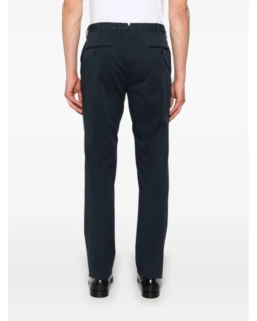 Incotex Broek Met Toelopende Pijpen in het Blue voor heren