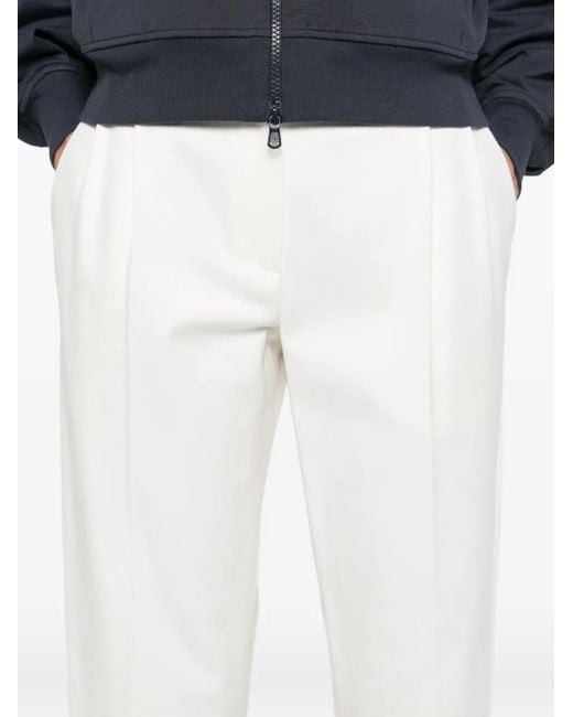 Brunello Cucinelli White 'Slouchy' Pants
