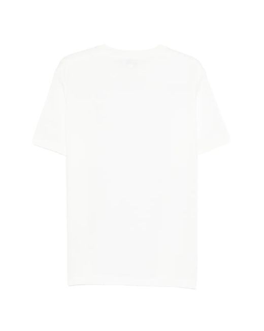 Lacoste White Logo-Patch T-Shirt for men
