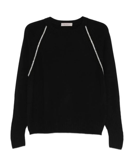 D.exterior Sweater Verfraaid Met Kristallen in het Black
