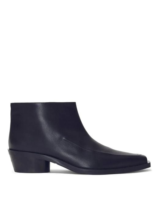 Proenza Schouler Blue Bronco Ankle Boots Shoes