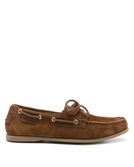Tom Ford Brown Suede Boat Shoes