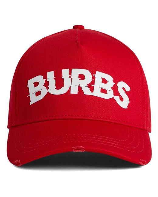 DSquared² Baseballkappe mit "Burbs"-Print in Red für Herren