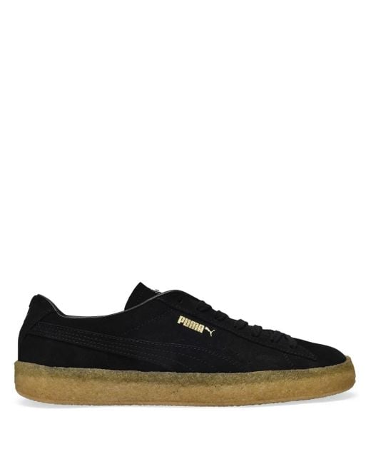 PUMA Blue Low Top Suede Sneakers for men