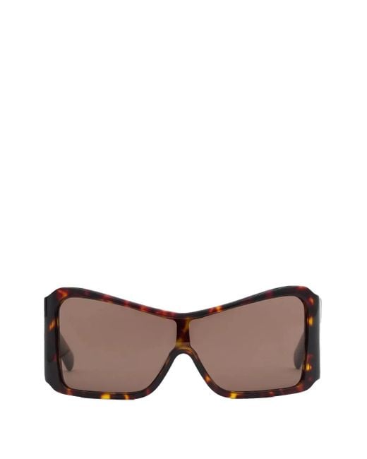 VAQUERA Brown Shield-Frame Sunglasses