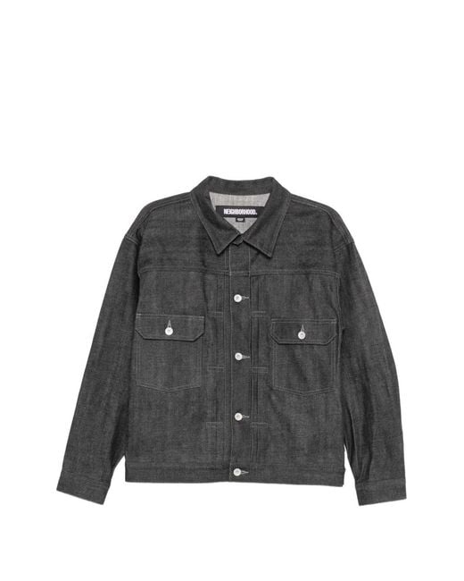 Neighborhood Black Denim Jacket for men