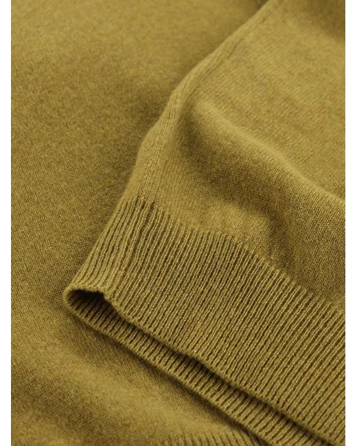 Saint Laurent Green V-Neck Sweater