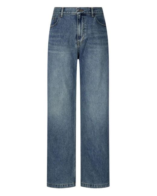 Studio Tomboy X Blue Whiskered-Effect Jeans for men
