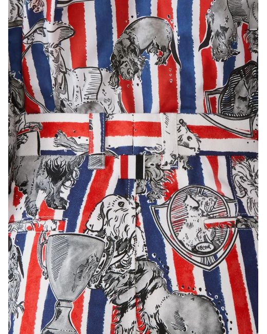 Thom Browne White Hector Utility Chino Shorts for men