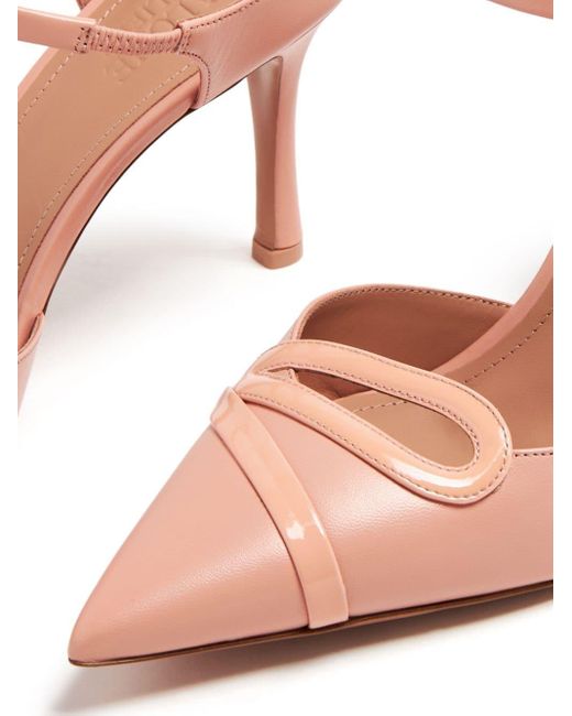 Malone Souliers Pink Bonnie Mules 90mm