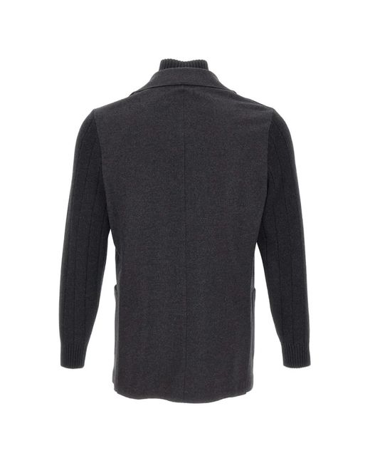 Eleventy Blue Ribbed Blazer for men