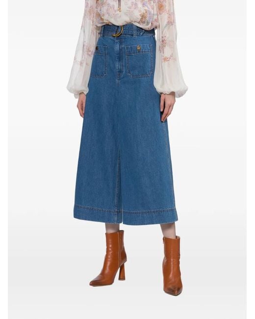 Zimmermann Blue Culottes Jeans