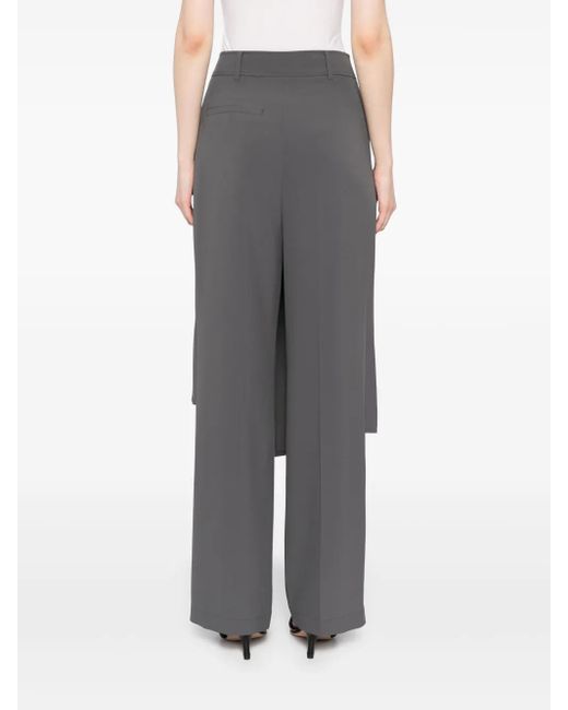 Goen.J プリーツ ストレートパンツ Gray